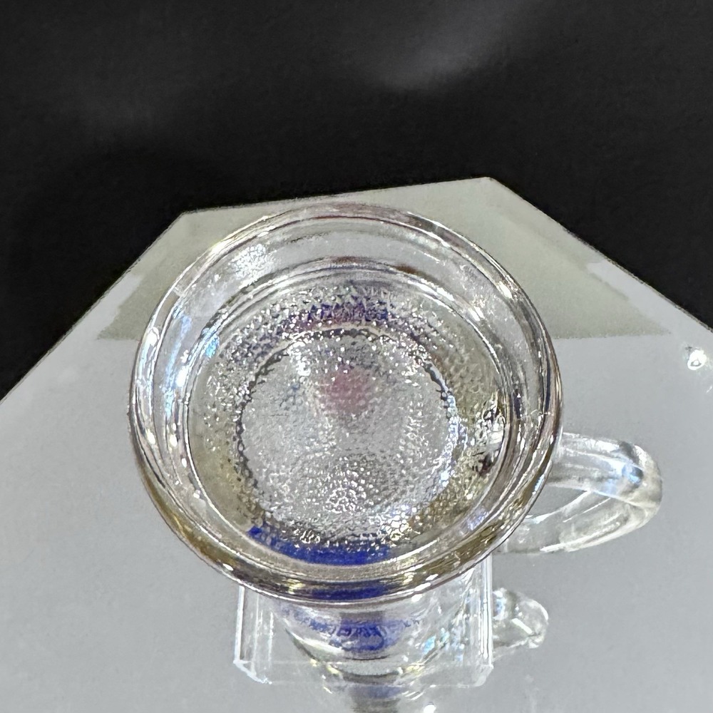 Vintage 1971 Gold Rim Clear Glass Weighted Textured Base Oktoberfest Beer Mug - Picture 6 of 9